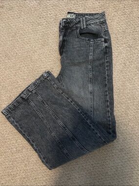 Rewash Black Washed Flare Jeans